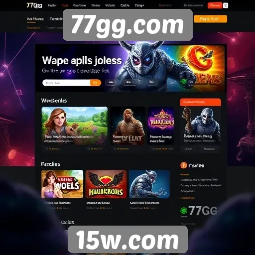 Uma análise da interface do site 77gg.com