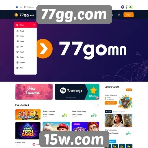 Interface do usuário no site 77gg.com é intuitiva